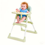 High Chair with Detachable Dining Tray, Foldable Dining Chair