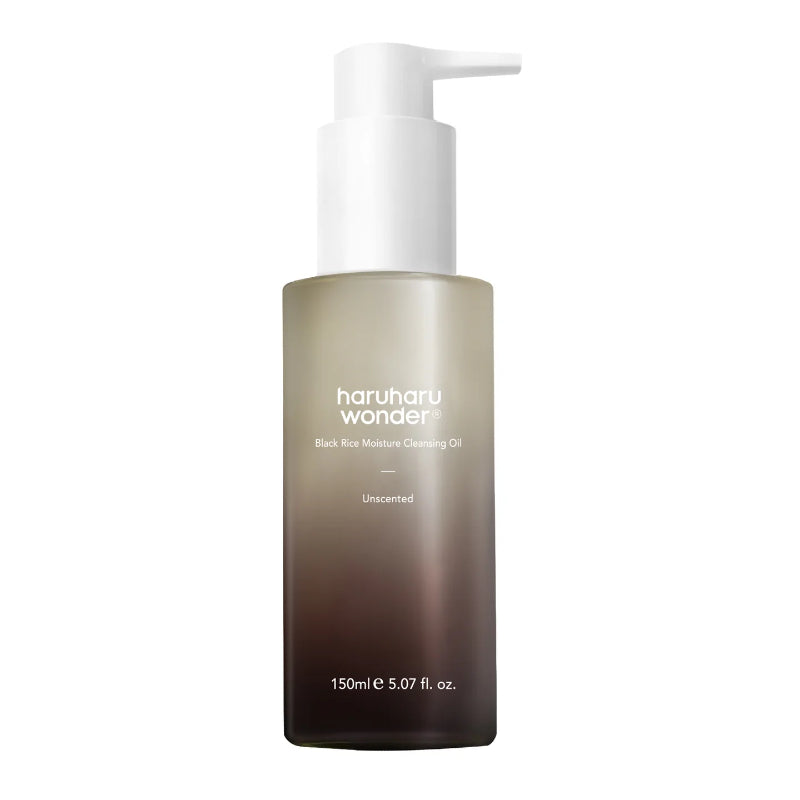 haruharu wonder Black Rice Moisture Deep Cleansing Oil – Hydrating Facial Cleanser with Antioxidants for Makeup Removal & Nourished Skin