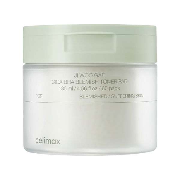 Celimax Ji Woo Gae Cica BHA Blemish Toner Pad - 60 pads (170ml)