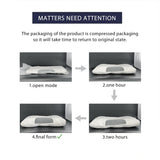 Neck Pillow, Suitable for Soft Sleep, Adjustable Ergonomic Contour Support Pillow, High-Quality Pillow Core, Detachable Pillowcase