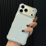 Suitable for iPhone 17 ProMax, 17 Pro, 17 Air four corner reinforced anti drop protective case, iPhone 16 Promax transparent space case, iPhone 15 multi directional protection, iPhone 14 precision hole position, 13 full surro