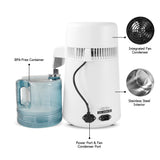 4L Water Distiller Machine 750W 220V Countertop Purifier Stainless Steel Bottle
