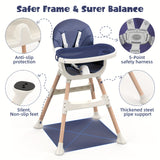 Baby High Chair Modern Portable Youngsters High Chair With Dining Table, Adjustable Height Detachable Double Tray, Easy To Clean, Multifunctional HighChair Feeding, Child Feeding Seat For Baby Boys Girls, Idea For Halloween C