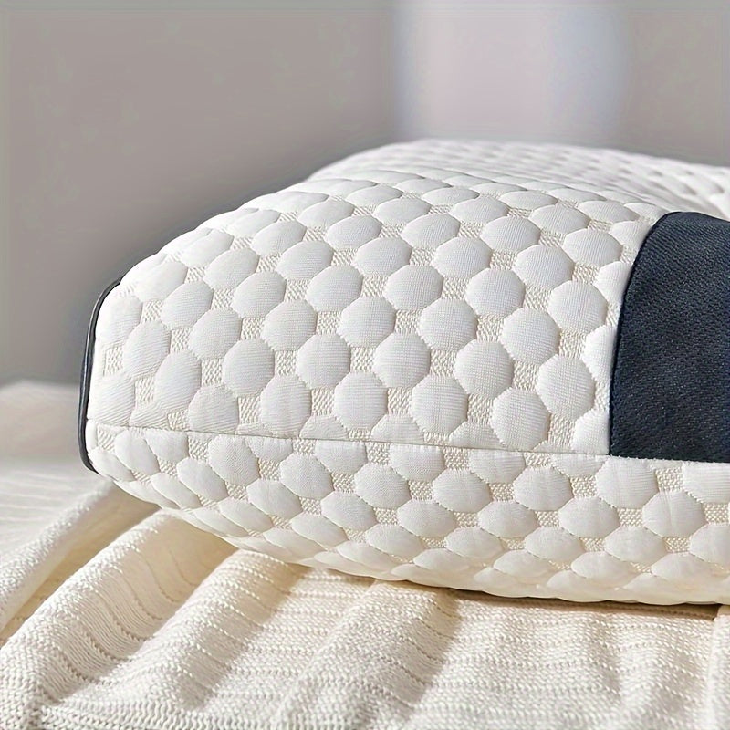 Neck Pillow, Suitable for Soft Sleep, Adjustable Ergonomic Contour Support Pillow, High-Quality Pillow Core, Detachable Pillowcase