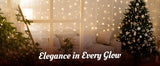Just for Christmas 20M White LED Plug-In Indoor String Fairy Lights Bedroom Living Room Decor 200 LEDs 8 Modes with 6H On 18H Off Timer Function for Seasonal and Everyday Decoration