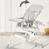 High Chair with Detachable Dining Tray, Foldable Dining Chair