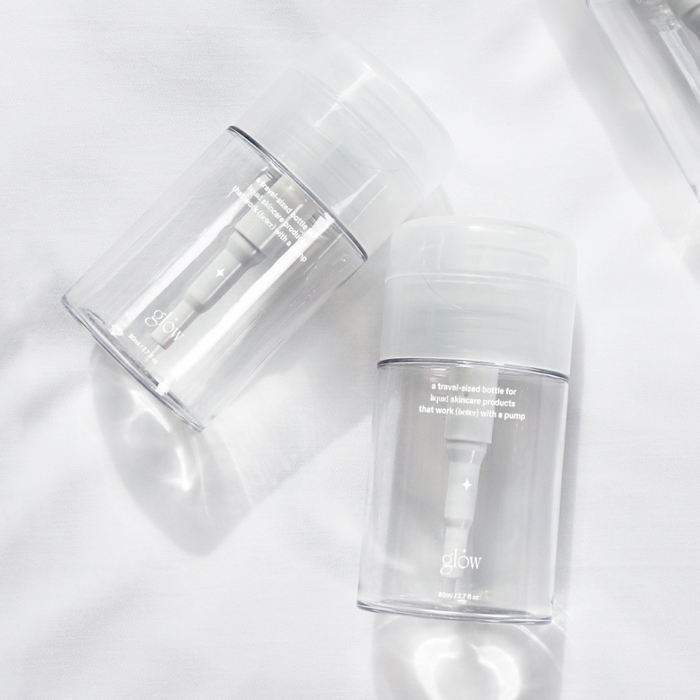 Glow  mini pump bottle (80ml) - 1pc