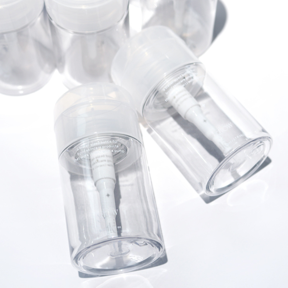 Glow  mini pump bottle (80ml) - 1pc