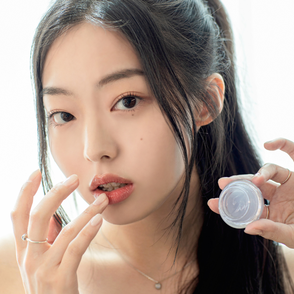 Glow peach peptide repair lip balm #iceblue (8g)