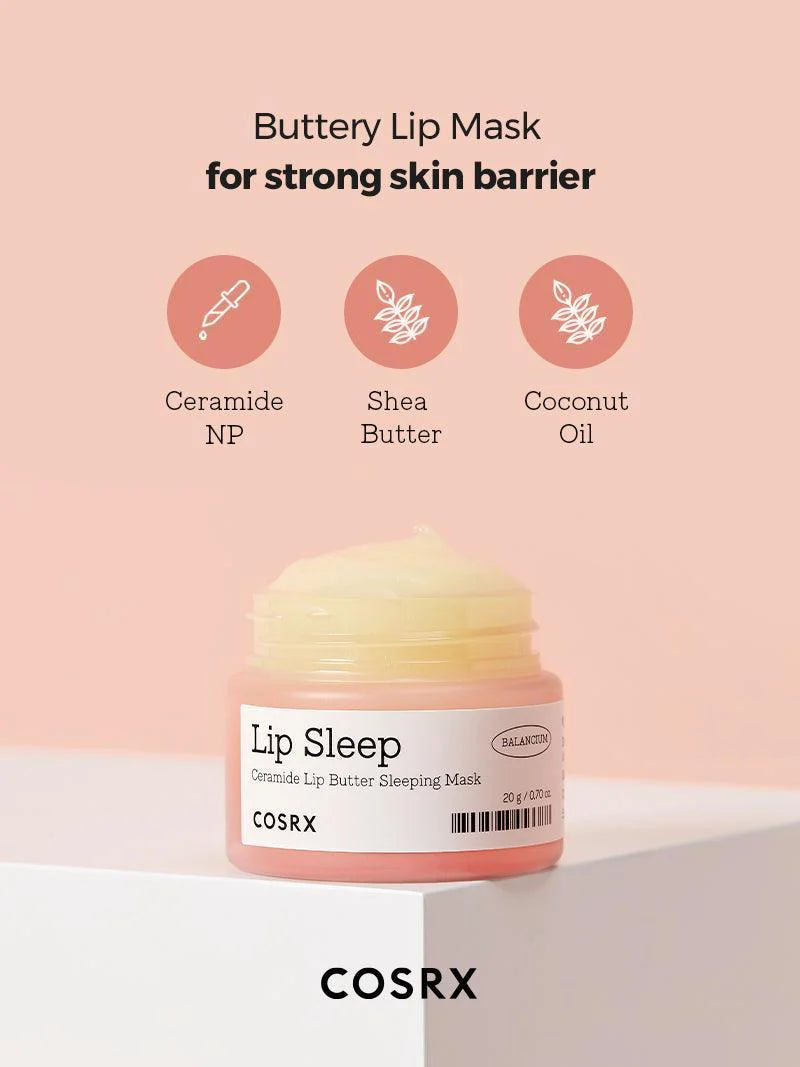 COSRX - Balancium Ceramide Lip Butter Sleeping Mask – Nourishing Lip Restore Balm
